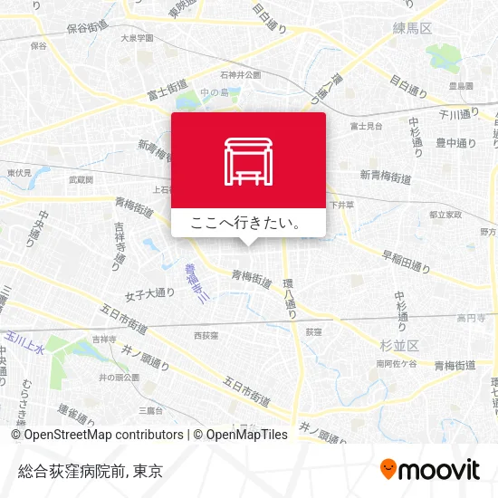 総合荻窪病院前地図