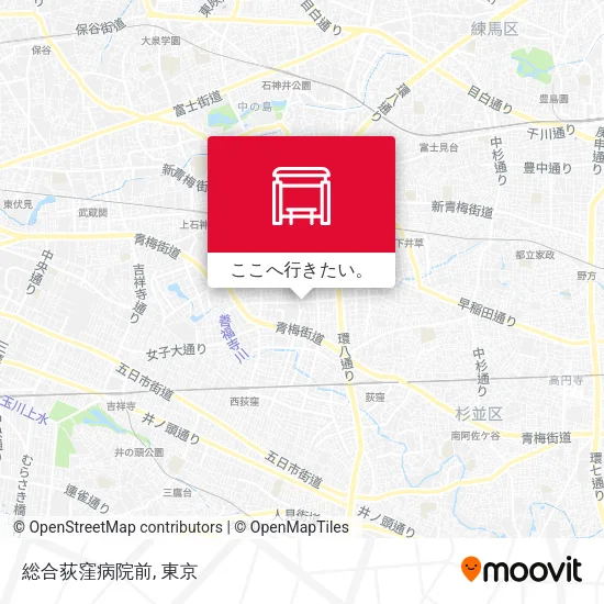 総合荻窪病院前地図