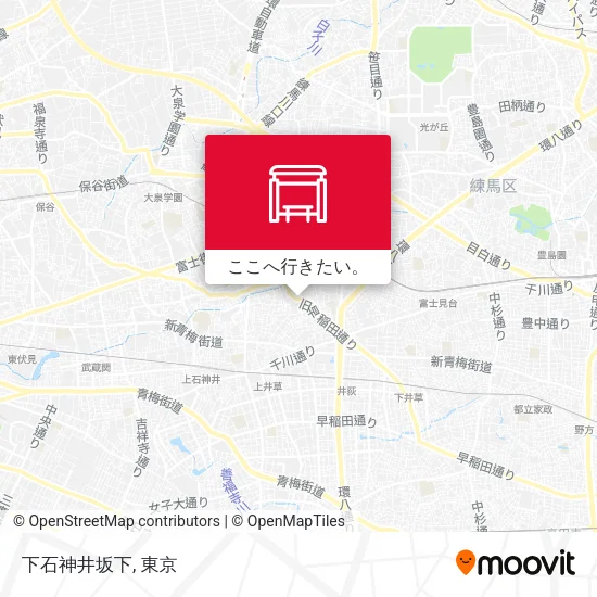 下石神井坂下地図