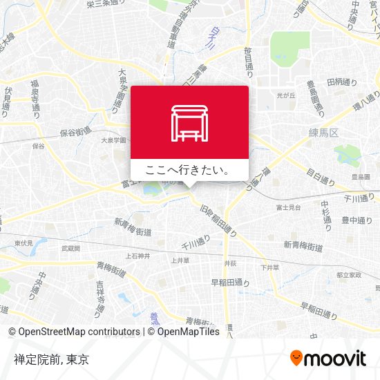 禅定院前地図