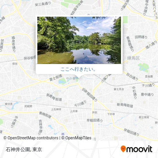 石神井公園地図