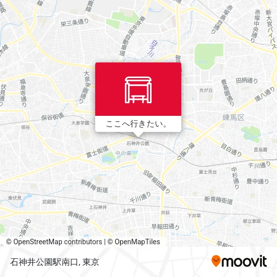 石神井公園駅南口地図