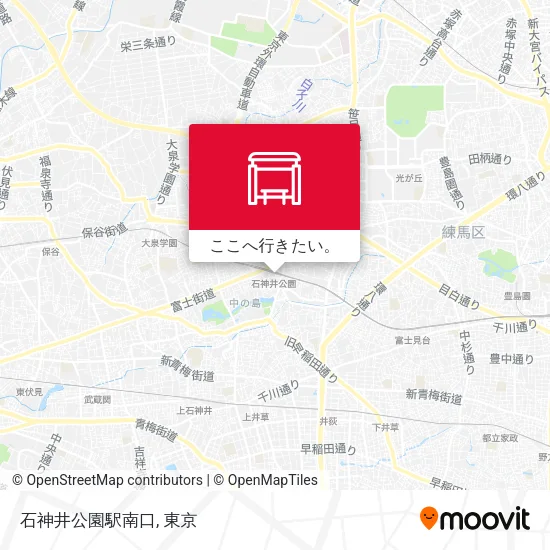 石神井公園駅南口地図