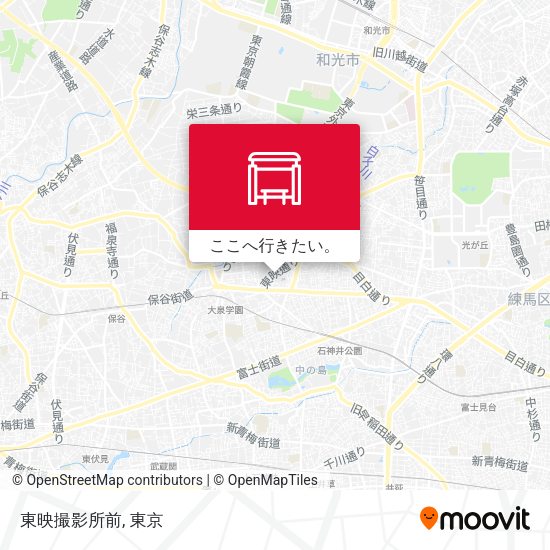 東映撮影所前地図
