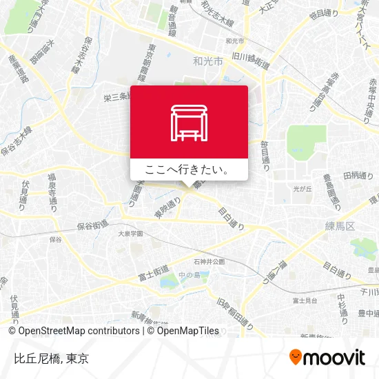 比丘尼橋地図