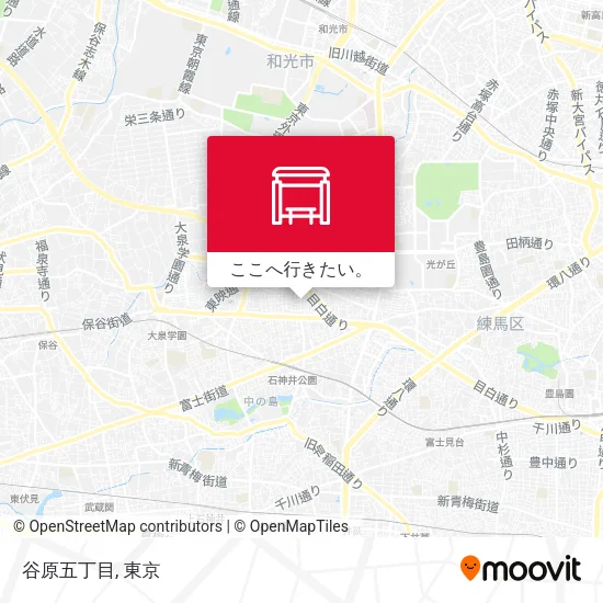 谷原五丁目地図