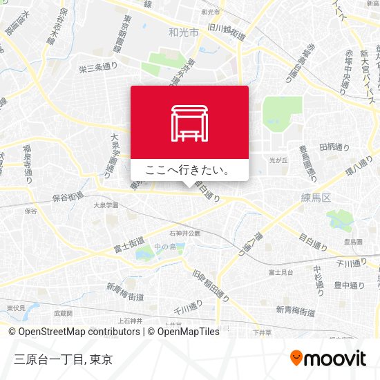 三原台一丁目地図