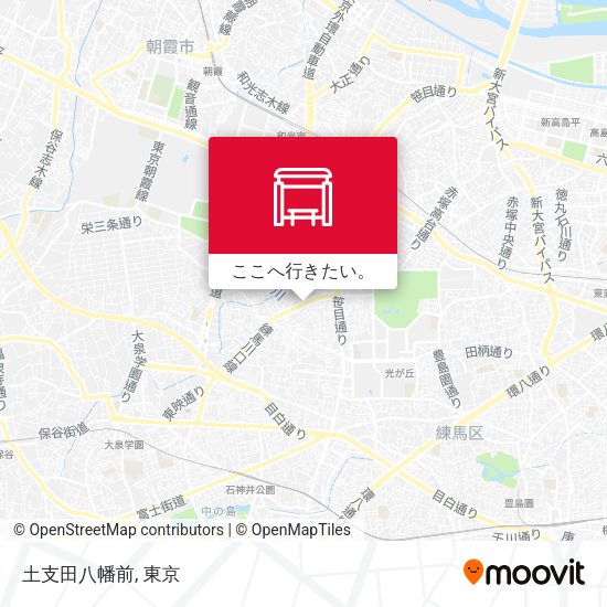 土支田八幡前地図