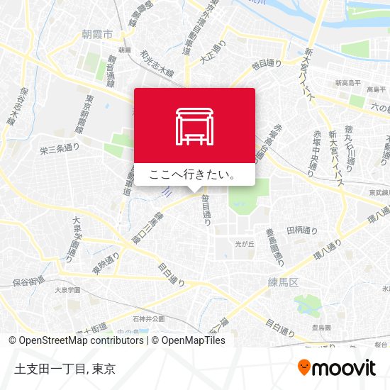 土支田一丁目地図