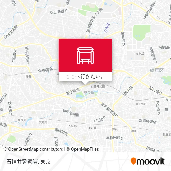 石神井警察署地図