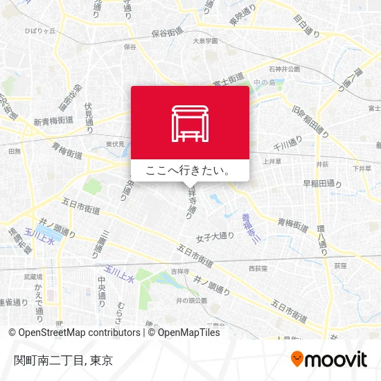 関町南二丁目地図
