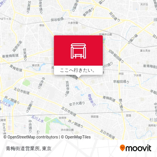 青梅街道営業所地図