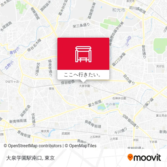 大泉学園駅南口地図