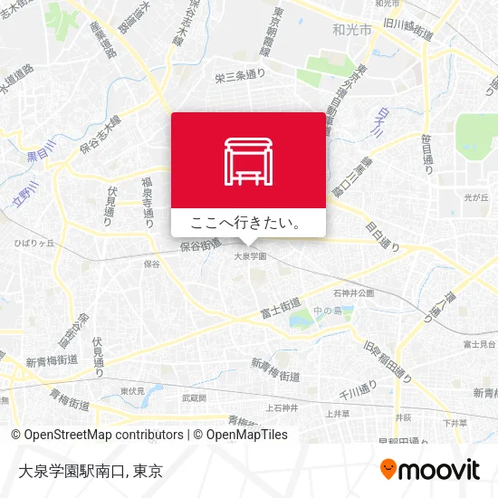 大泉学園駅南口地図