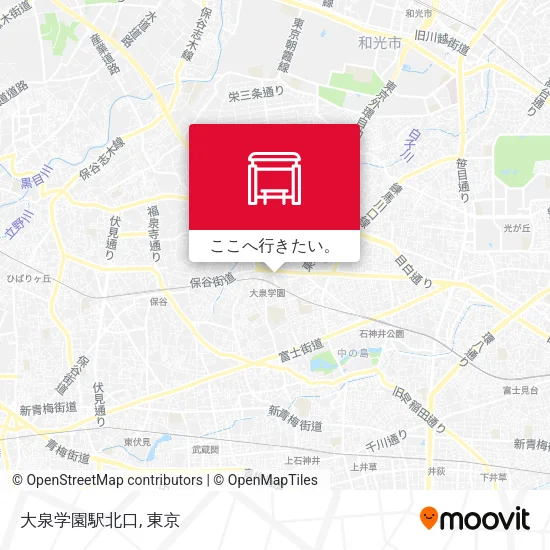 大泉学園駅北口地図