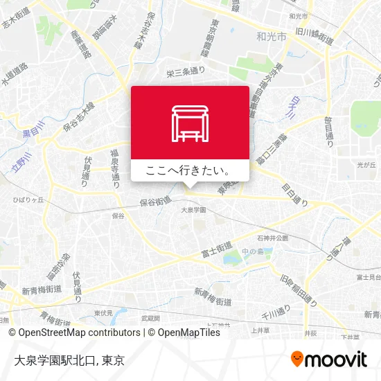 大泉学園駅北口地図