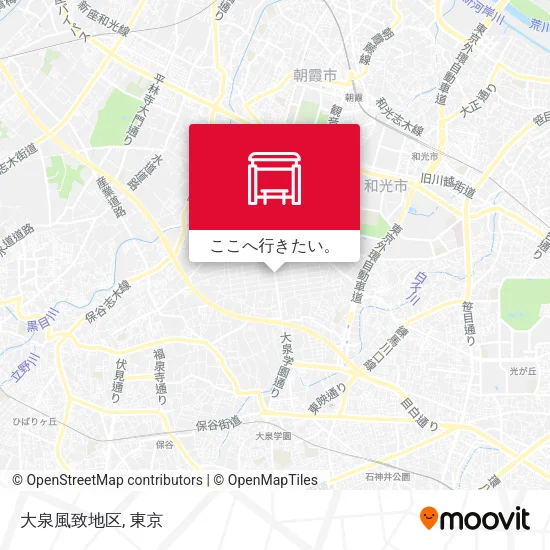 大泉風致地区地図