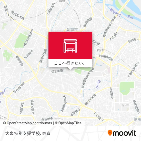 大泉特別支援学校地図