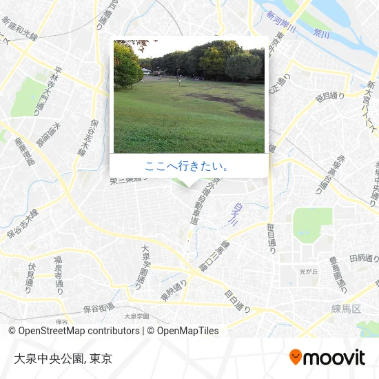 大泉中央公園地図