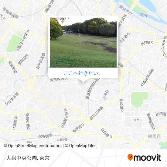 大泉中央公園地図