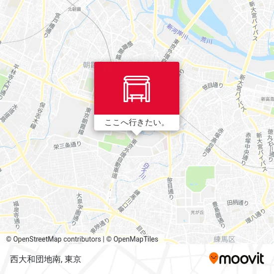 西大和団地南地図