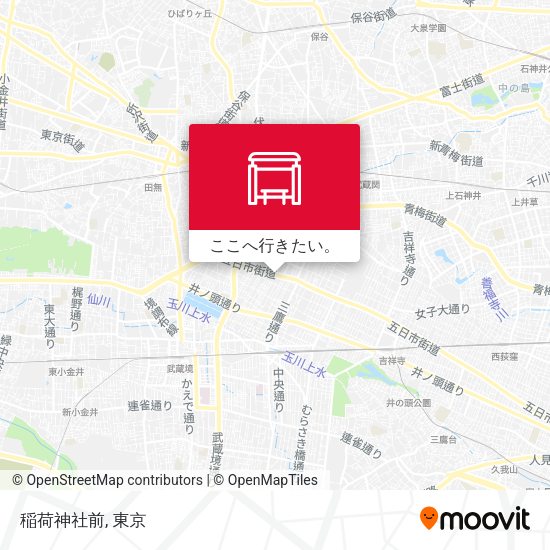 稲荷神社前地図