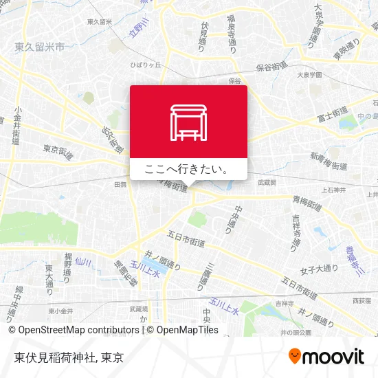 東伏見稲荷神社地図