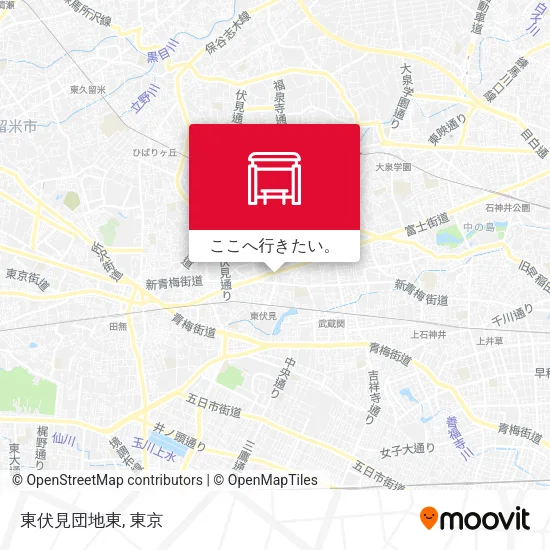 東伏見団地東地図