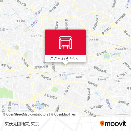 東伏見団地東地図