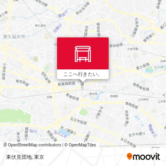 東伏見団地地図