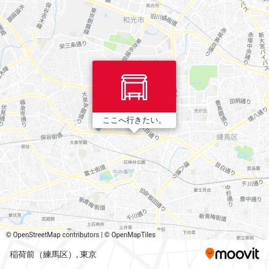 稲荷前（練馬区）地図