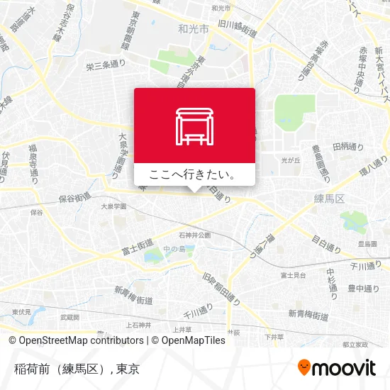 稲荷前（練馬区）地図