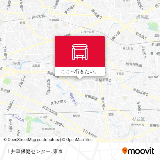 上井草保健センター地図