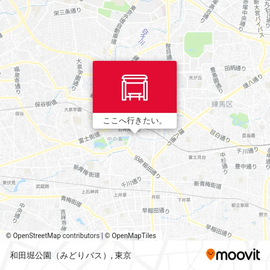 和田堀公園（みどりバス）地図