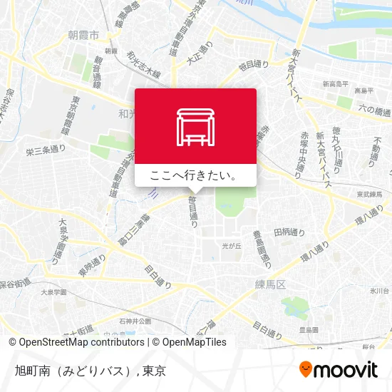 旭町南（みどりバス）地図