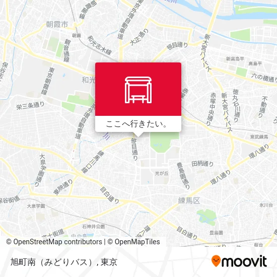 旭町南（みどりバス）地図