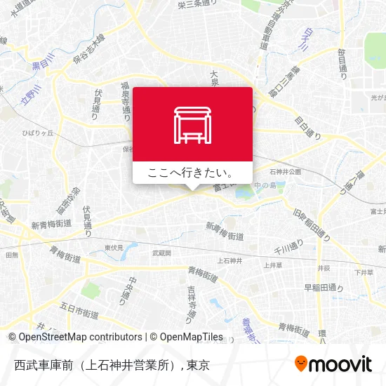 西武車庫前（上石神井営業所）地図