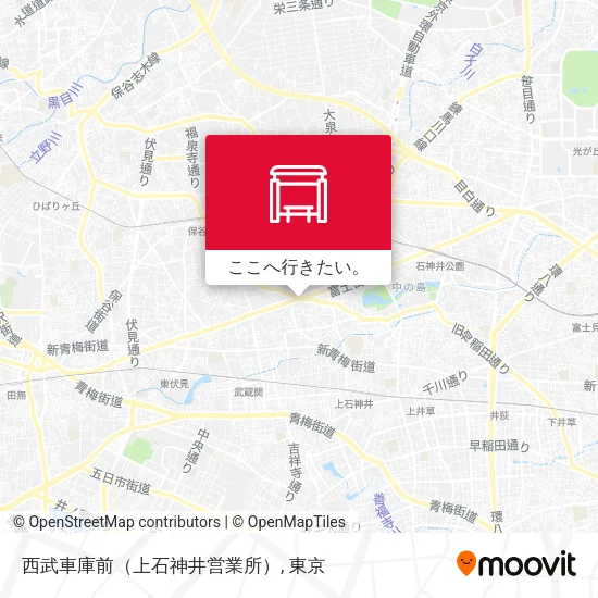 西武車庫前（上石神井営業所）地図