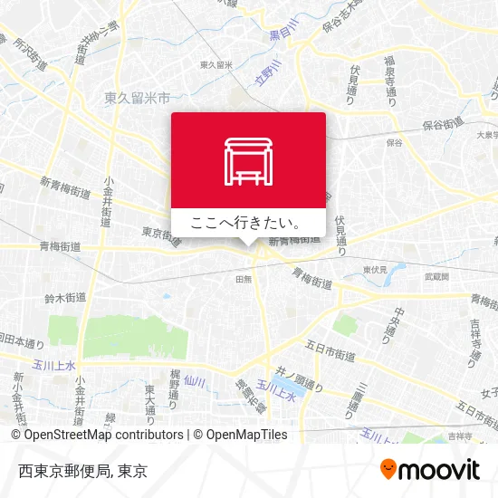 西東京郵便局地図