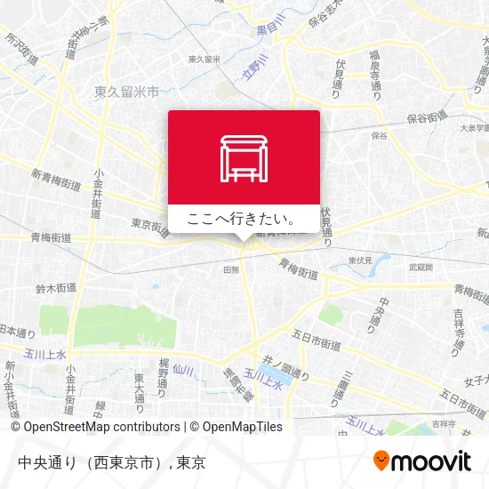 中央通り（西東京市）地図