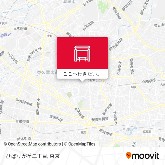 ひばりが丘二丁目地図