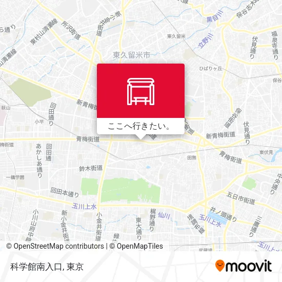 科学館南入口地図