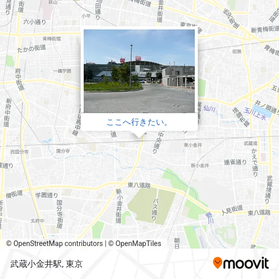 武蔵小金井駅地図
