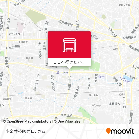 小金井公園西口地図
