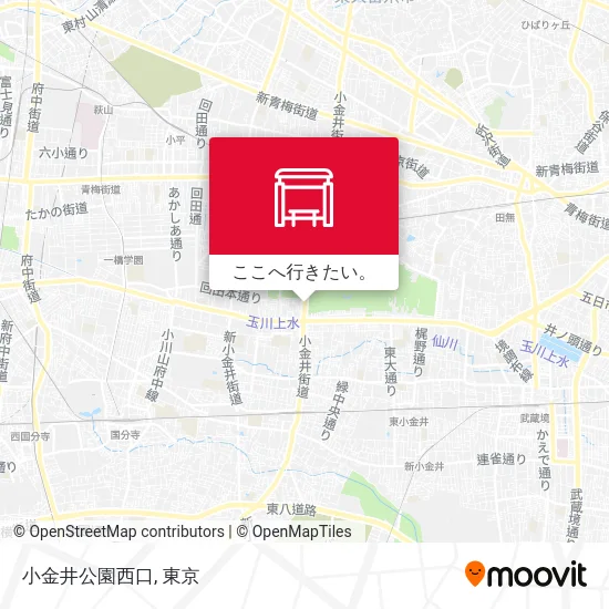 小金井公園西口地図