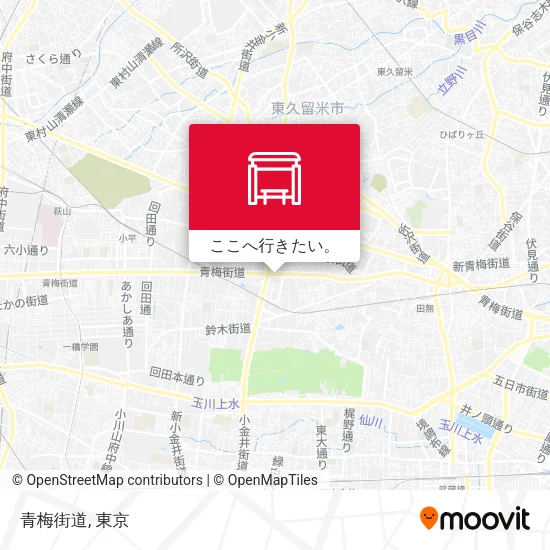 青梅街道地図