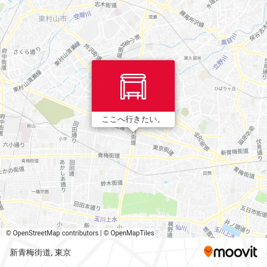 新青梅街道地図