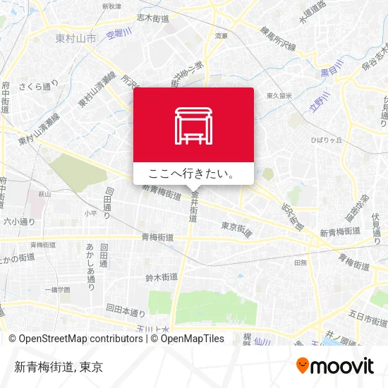 新青梅街道地図