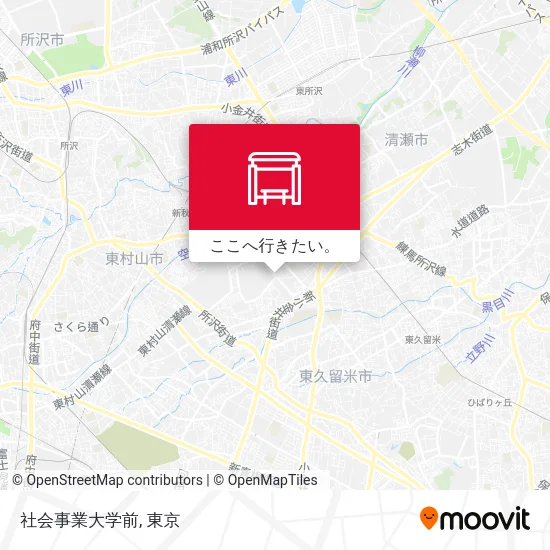 社会事業大学前地図