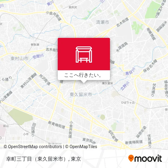 幸町三丁目（東久留米市）地図